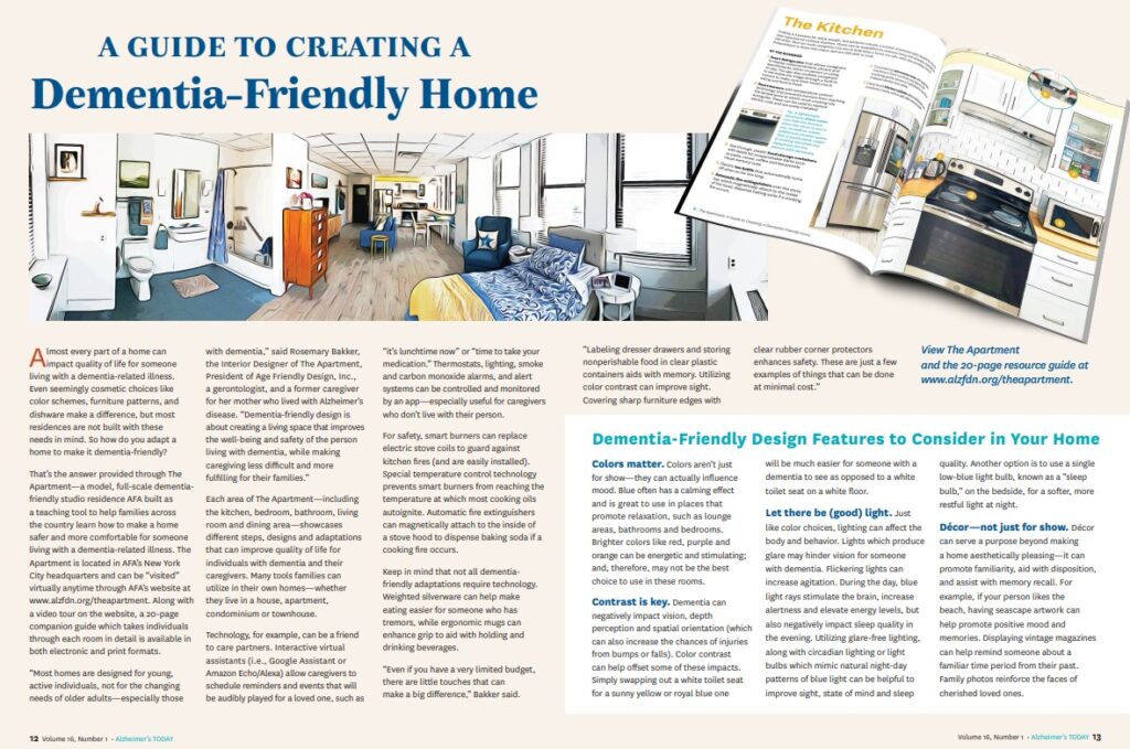 Dementiafriendly interior?... Decorating the house helps patients