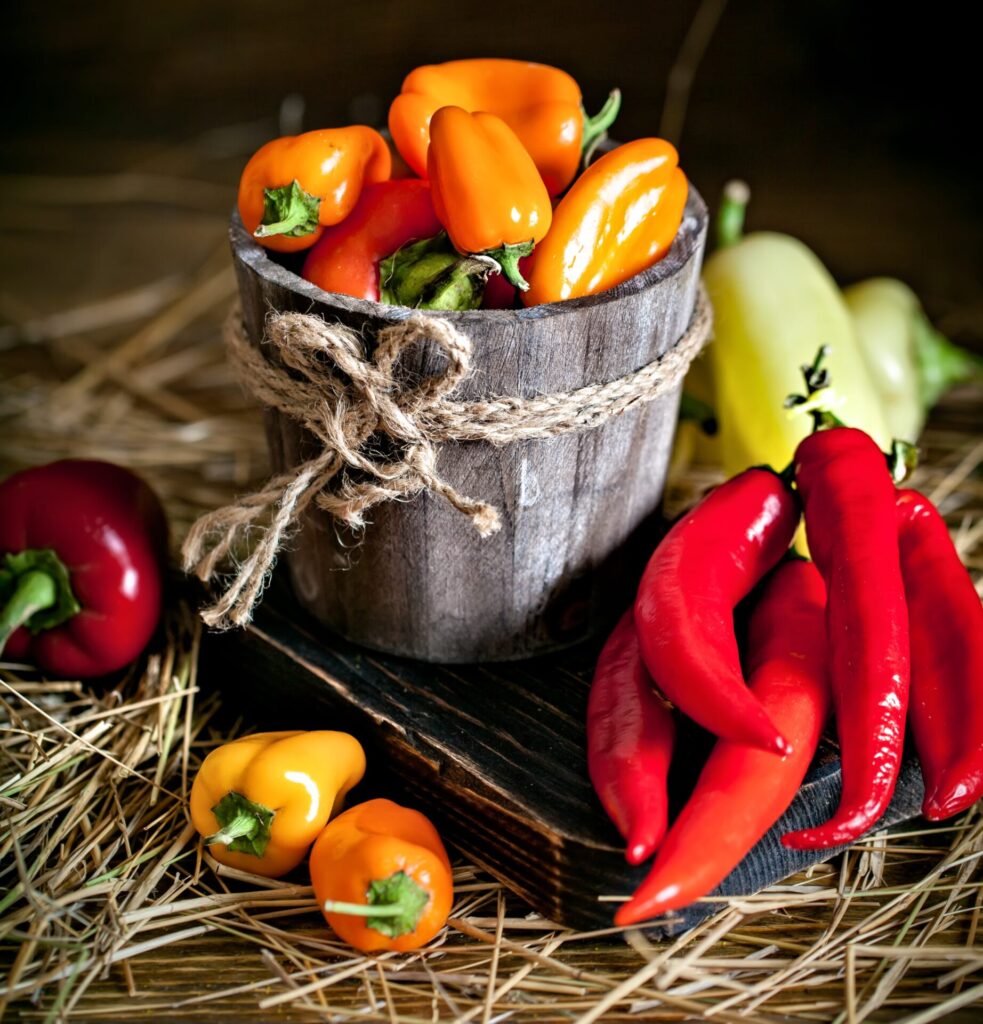 Bell peppers and paprika, which seem the same but different... Which